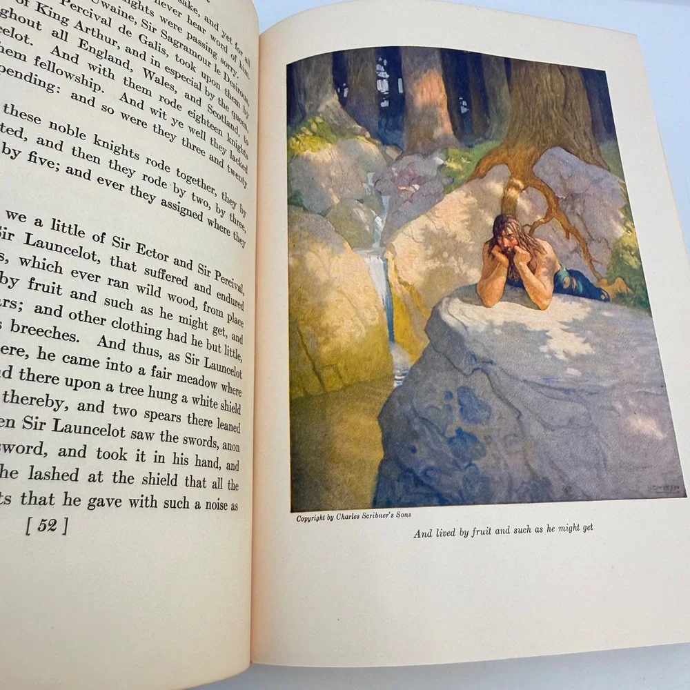 The Boys King Arthur Sidney Lanier NC Wyeth Illustrated Complete 1922 Scribners